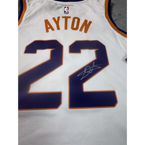 Nike Other - Signed Nike NBA Phoenix Suns Jersey DriFit White Size 48/Large Deandre Ayton NWT